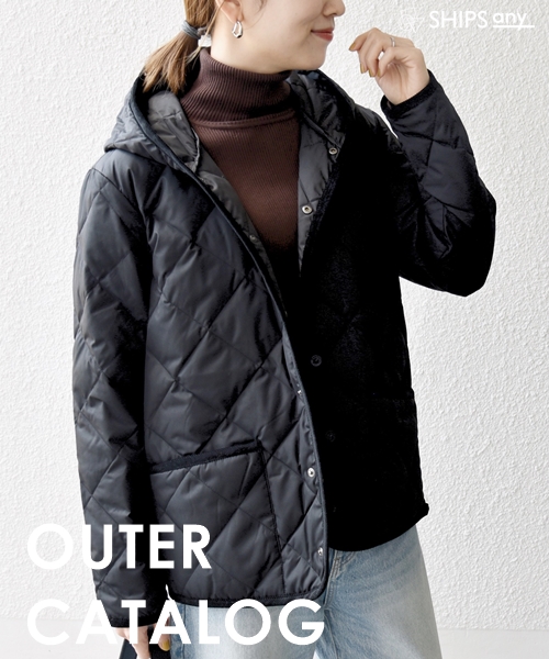 新品　SHIPS別注　TAIONパイピング ノーカラー ダウン ジャケット 新品 SHIPS別注 TAIONパイピング ノーカラー ダウン ジャケット