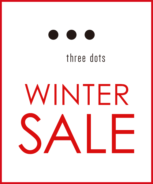 【1月1日0時~】threedots WINTER SALEスタート!