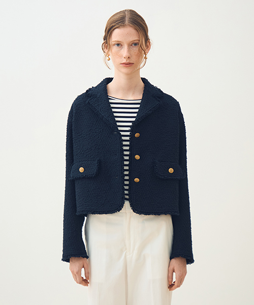 セール】 ハイブリットコットンケーブル ショートカーディガン