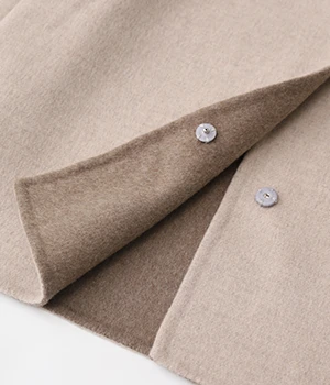 ウールリバー ノーカラーコート